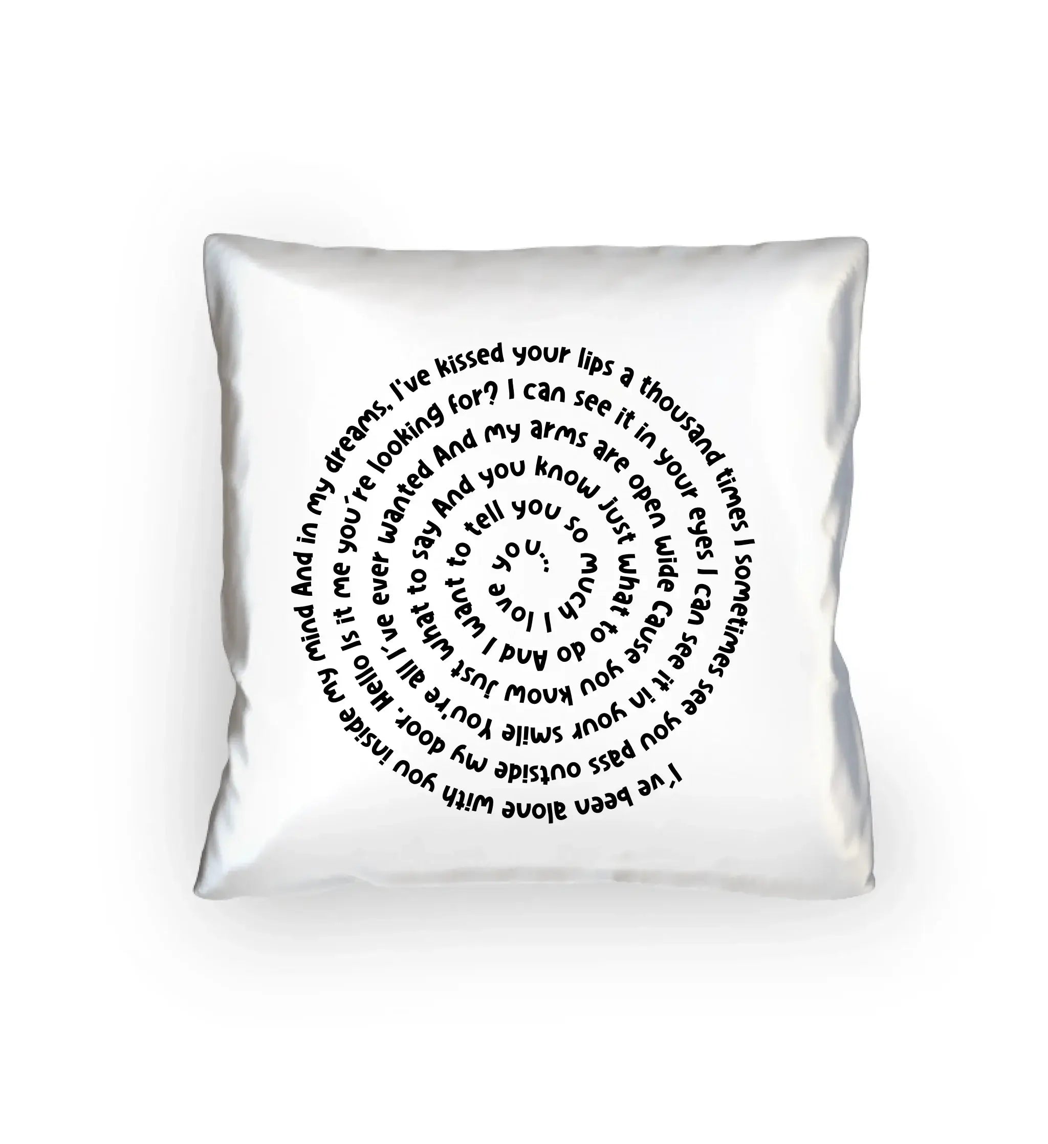 Straßenschild Datum + Wunschtext (diverse Hintergründe) personalisiert • Kissen 40x40 cm copy - Kissen 40x40 cm / White