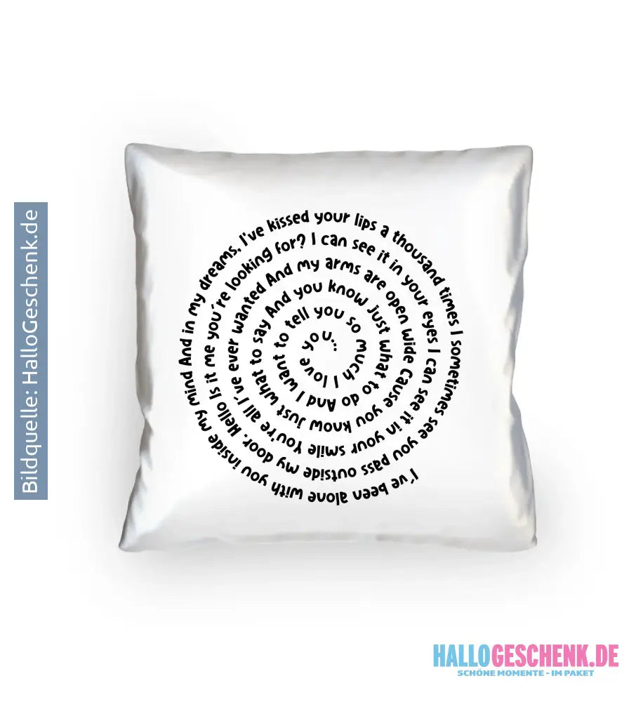 Straßenschild Datum + Wunschtext (diverse Hintergründe) personalisiert • Kissen 40x40 cm copy - Kissen 40x40 cm / White