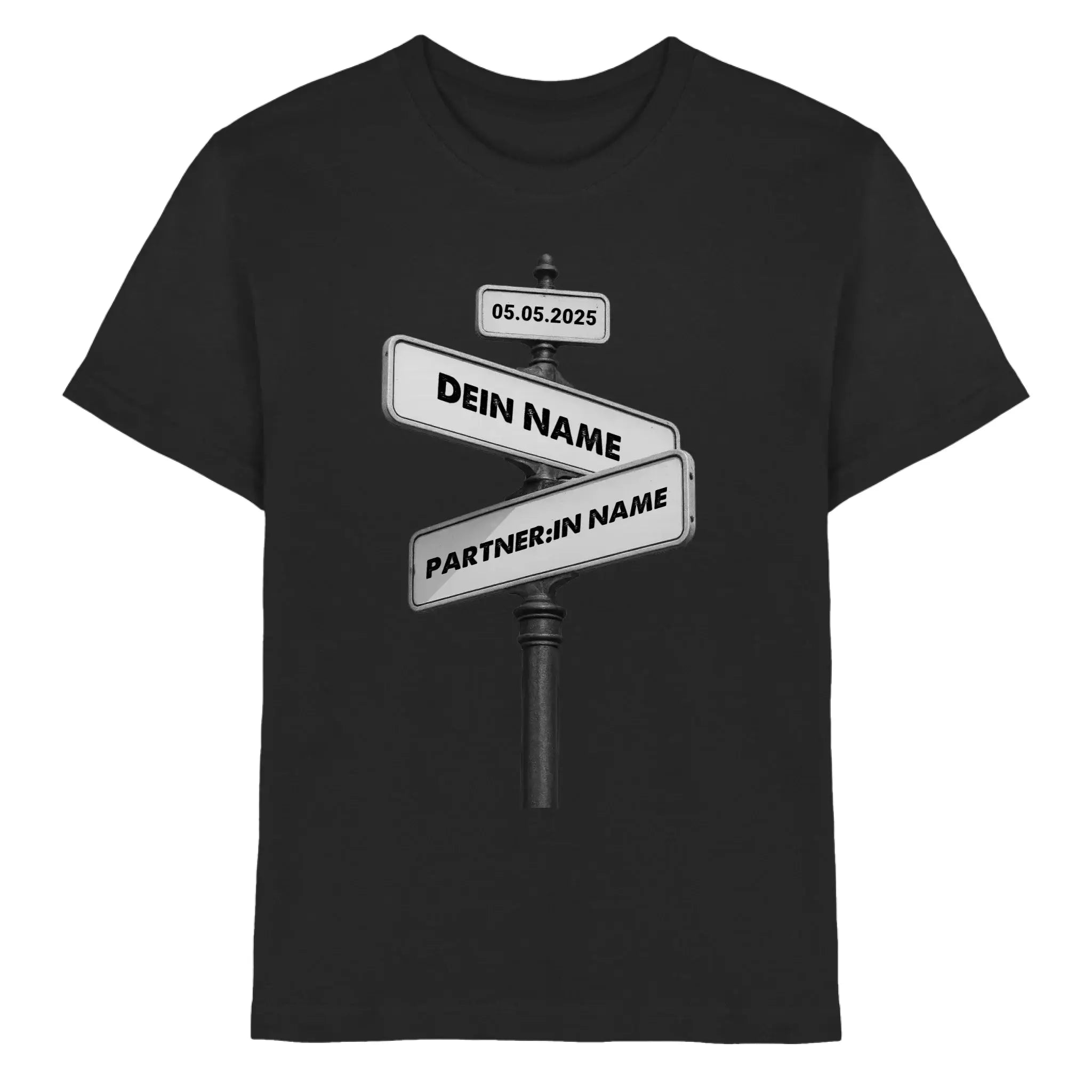 Straßenschild Wegweiser • mehrere Artikel • ’Statement-Collection’ • Wunschtext • Mein Motiv - Premium Kinder T-Shirt