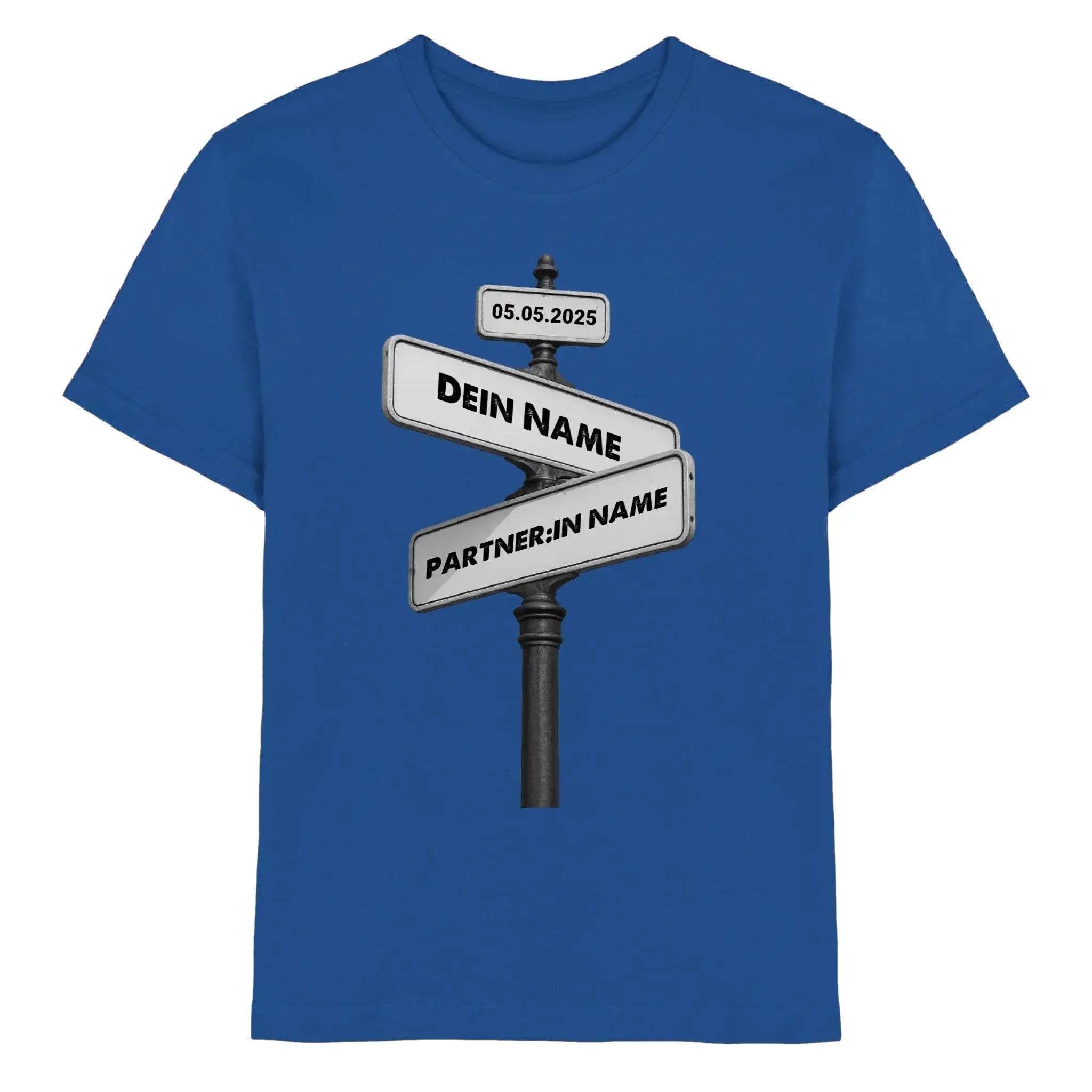 Straßenschild Wegweiser • mehrere Artikel • ’Statement-Collection’ • Wunschtext • Mein Motiv - Premium Kinder T-Shirt