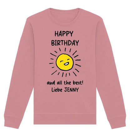 Straßenschild Wegweißer • mehrere Artikel • ’Statement-Collection’ • Wunschtext • Mein Motiv - Unisex Sweatshirt • Bio