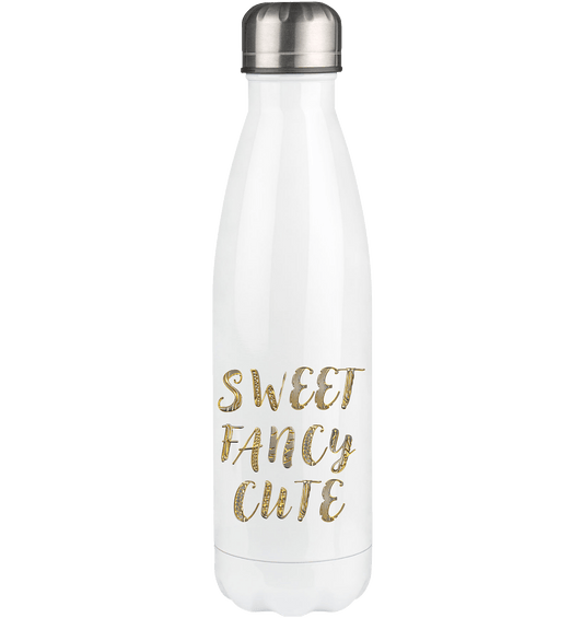 Sweet Fancy Cute - Geschenkidee für Damen Mädchen und Divers - Thermoflasche 500ml - HalloGeschenk.de #geschenkideen# #personalisiert# #geschenk#