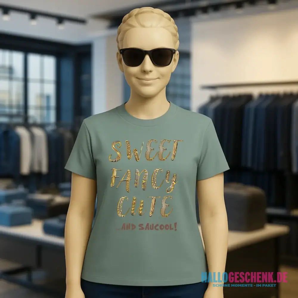 Sweet Fancy Cute • Ladies Premium T-Shirt XS-2XL aus Bio-Baumwolle für Damen • Exklusivdesign • personalisiert