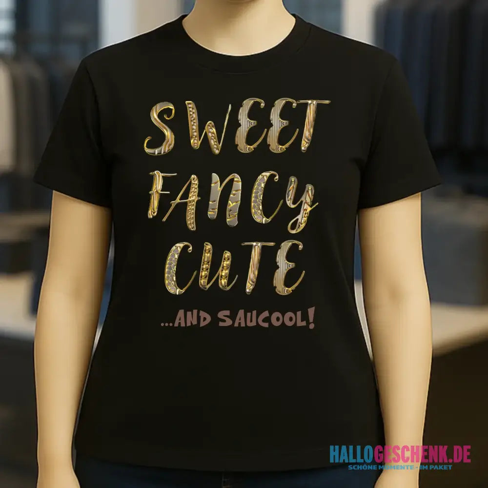 Sweet Fancy Cute • Ladies Premium T-Shirt XS-2XL aus Bio-Baumwolle für Damen • Exklusivdesign • personalisiert