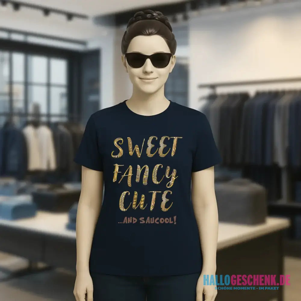 Sweet Fancy Cute • Ladies Premium T-Shirt XS-2XL aus Bio-Baumwolle für Damen • Exklusivdesign • personalisiert