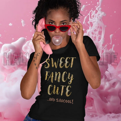 Sweet Fancy Cute • Ladies Premium T-Shirt XS-2XL aus Bio-Baumwolle für Damen • Exklusivdesign • personalisiert