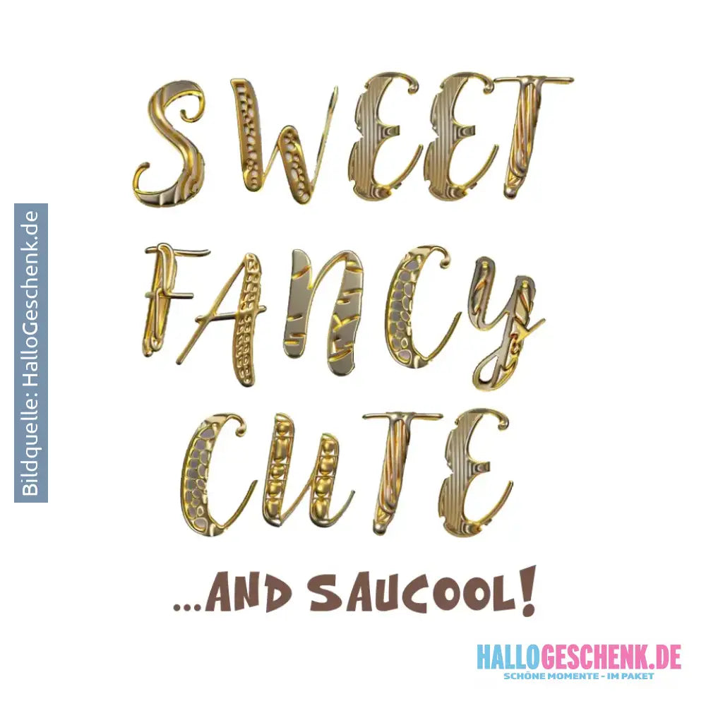 Sweet Fancy Cute • STICKER 20x20 cm (Aufkleber) - White / OneSize / ausgestanzter Sticker 20x20 cm (Aufkleber)