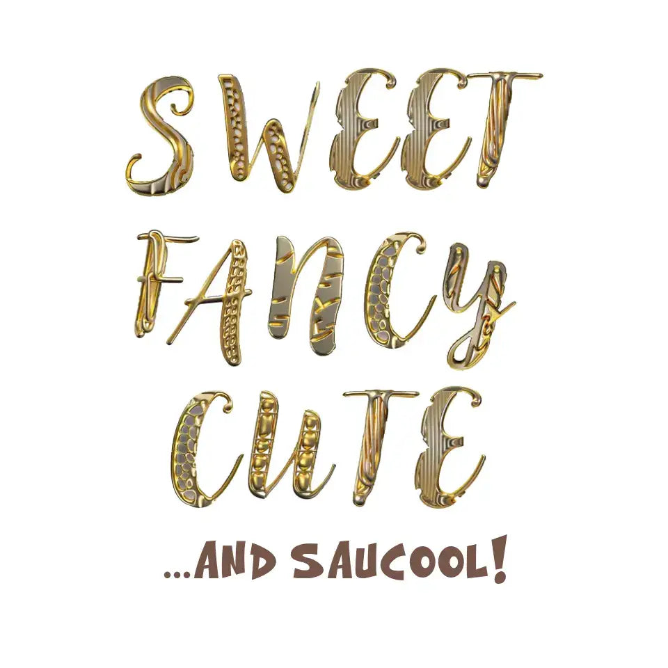 Sweet Fancy Cute • STICKER 20x20 cm (Aufkleber) - White / OneSize / ausgestanzter Sticker 20x20 cm (Aufkleber)