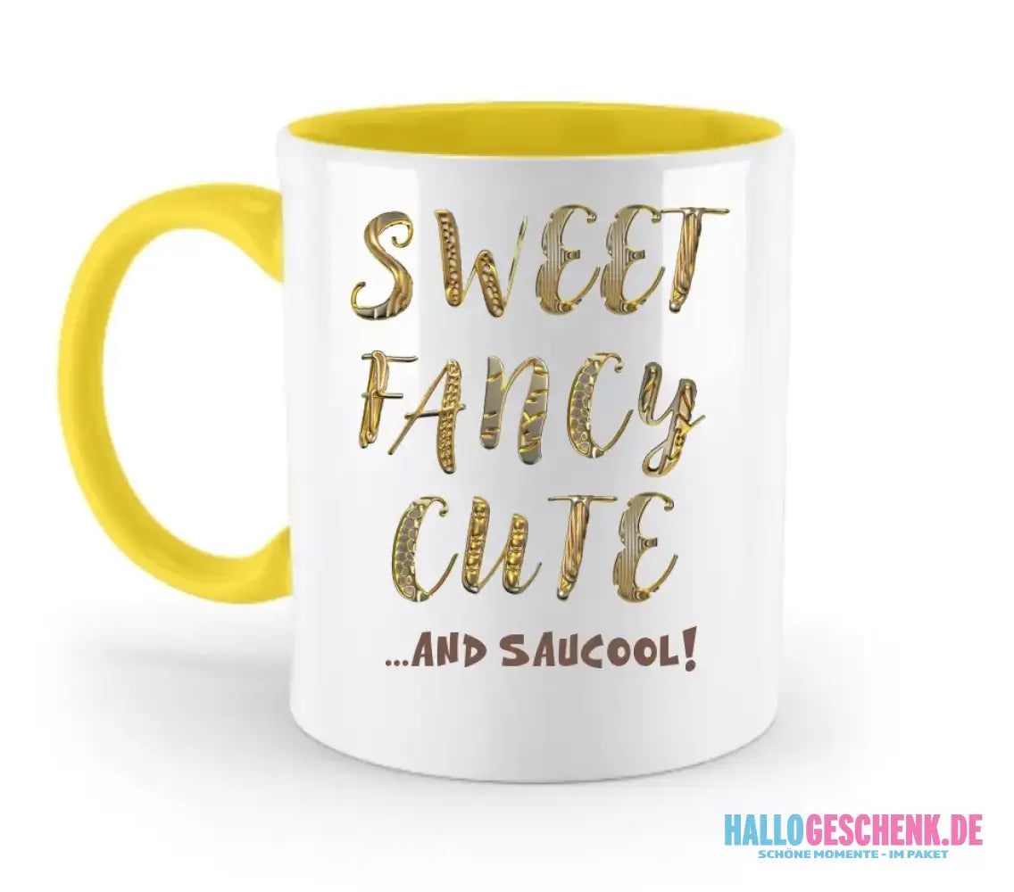 Sweet Fancy Cute • zweifarbige Tasse • Exklusivdesign • personalisiert