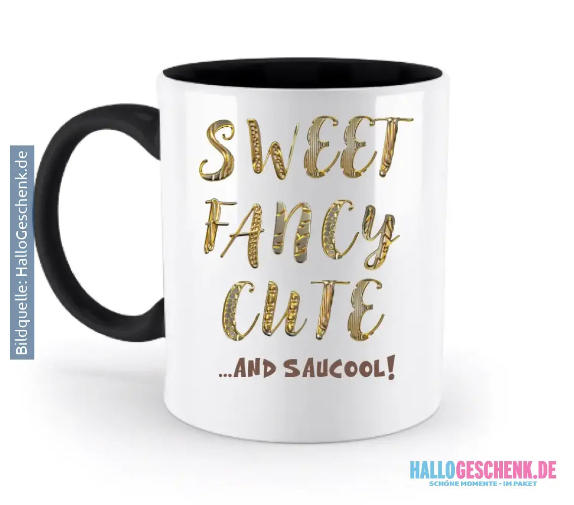 Sweet Fancy Cute • zweifarbige Tasse • Exklusivdesign • personalisiert