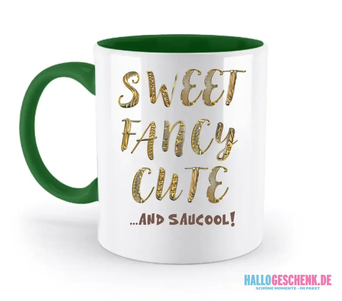 Sweet Fancy Cute • zweifarbige Tasse • Exklusivdesign • personalisiert