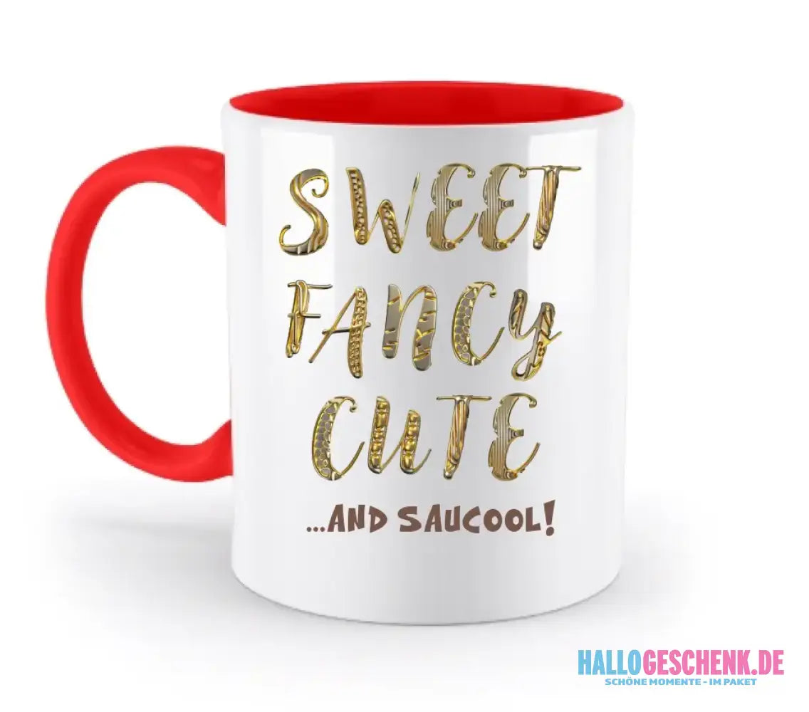 Sweet Fancy Cute • zweifarbige Tasse • Exklusivdesign • personalisiert