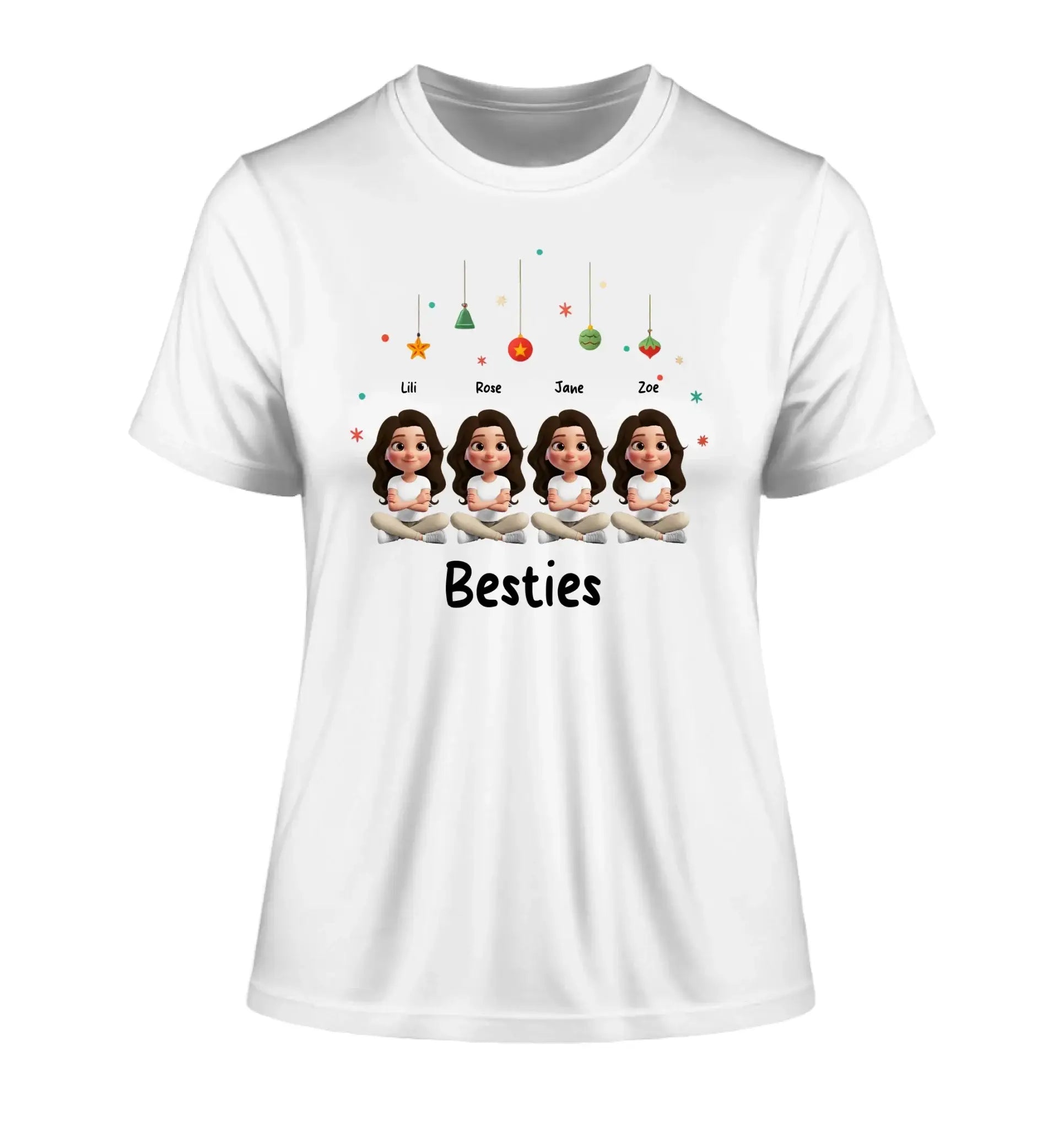 Sweet Girls: 1-4 Mädchen / Besties verfügbar (personalisierbare Figuren) • optional auch für X-mas Weihnachten