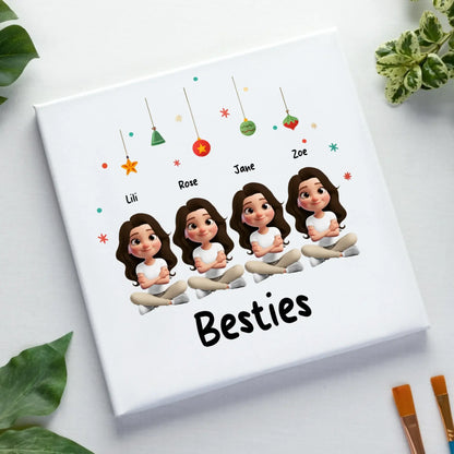 Sweet Girls: 1-4 Mädchen / Besties verfügbar (personalisierbare Figuren) • optional auch für X-mas Weihnachten