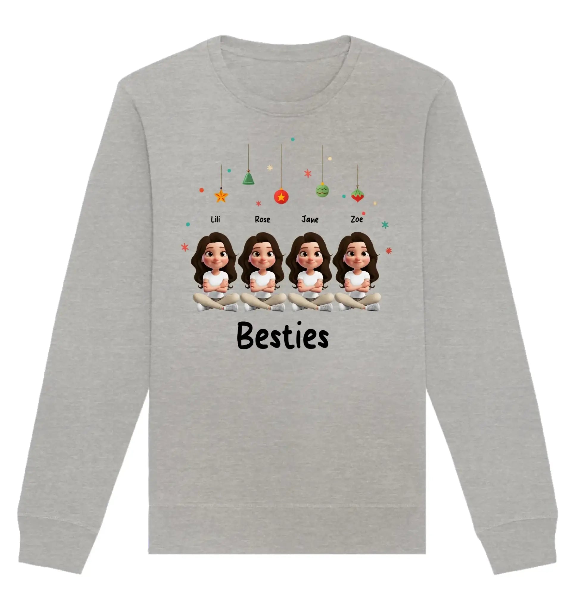 HalloGeschenk.de front-organic-basic-unisex-sweatshirt-c2c1c0-1116x