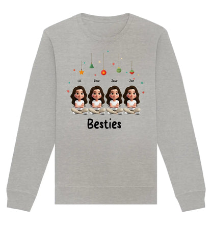 HalloGeschenk.de front-organic-basic-unisex-sweatshirt-c2c1c0-1116x