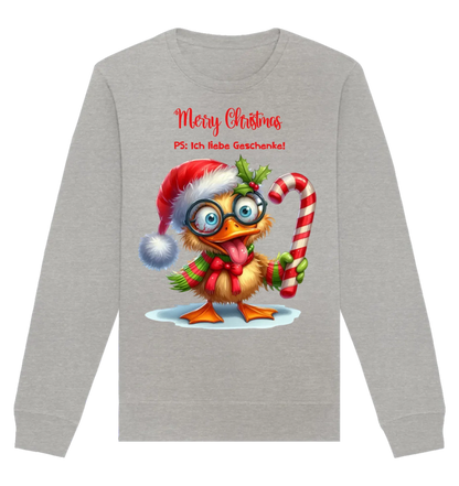 HalloGeschenk.de front-organic-basic-unisex-sweatshirt-c2c1c0-1116x