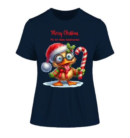 Sweet X-Mas Ducks mit Wunschtext • 27 Motive verfügbar (personalisierbare Motive) • Weihnachtsente - Damen T-Shirt