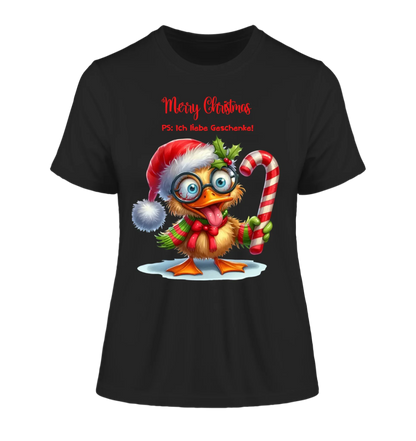 Sweet X-Mas Ducks mit Wunschtext • 27 Motive verfügbar (personalisierbare Motive) • Weihnachtsente - Damen T-Shirt