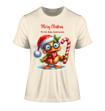 Sweet X-Mas Ducks mit Wunschtext • 27 Motive verfügbar (personalisierbare Motive) • Weihnachtsente - Damen T-Shirt
