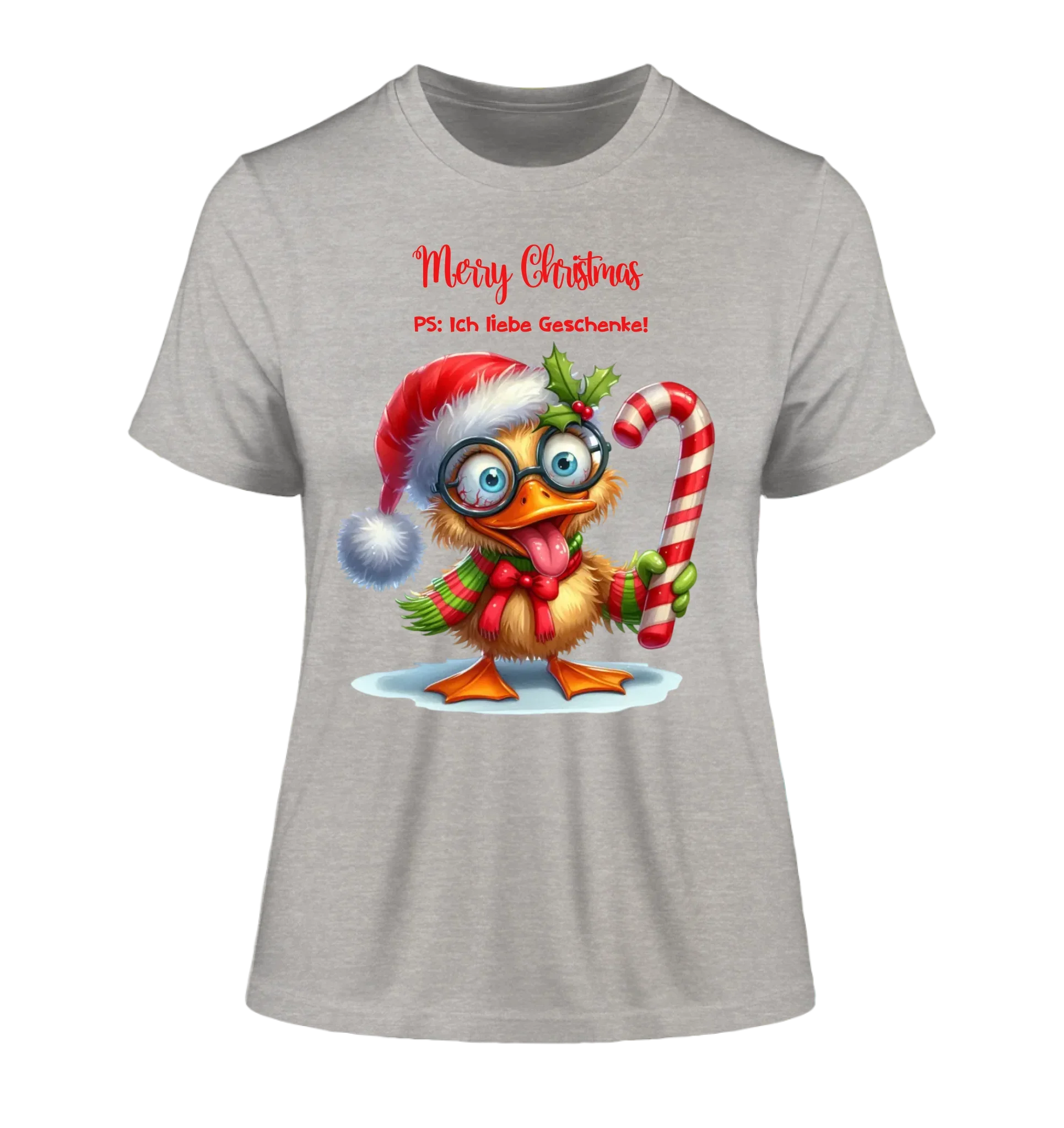 Sweet X-Mas Ducks mit Wunschtext • 27 Motive verfügbar (personalisierbare Motive) • Weihnachtsente - Damen T-Shirt