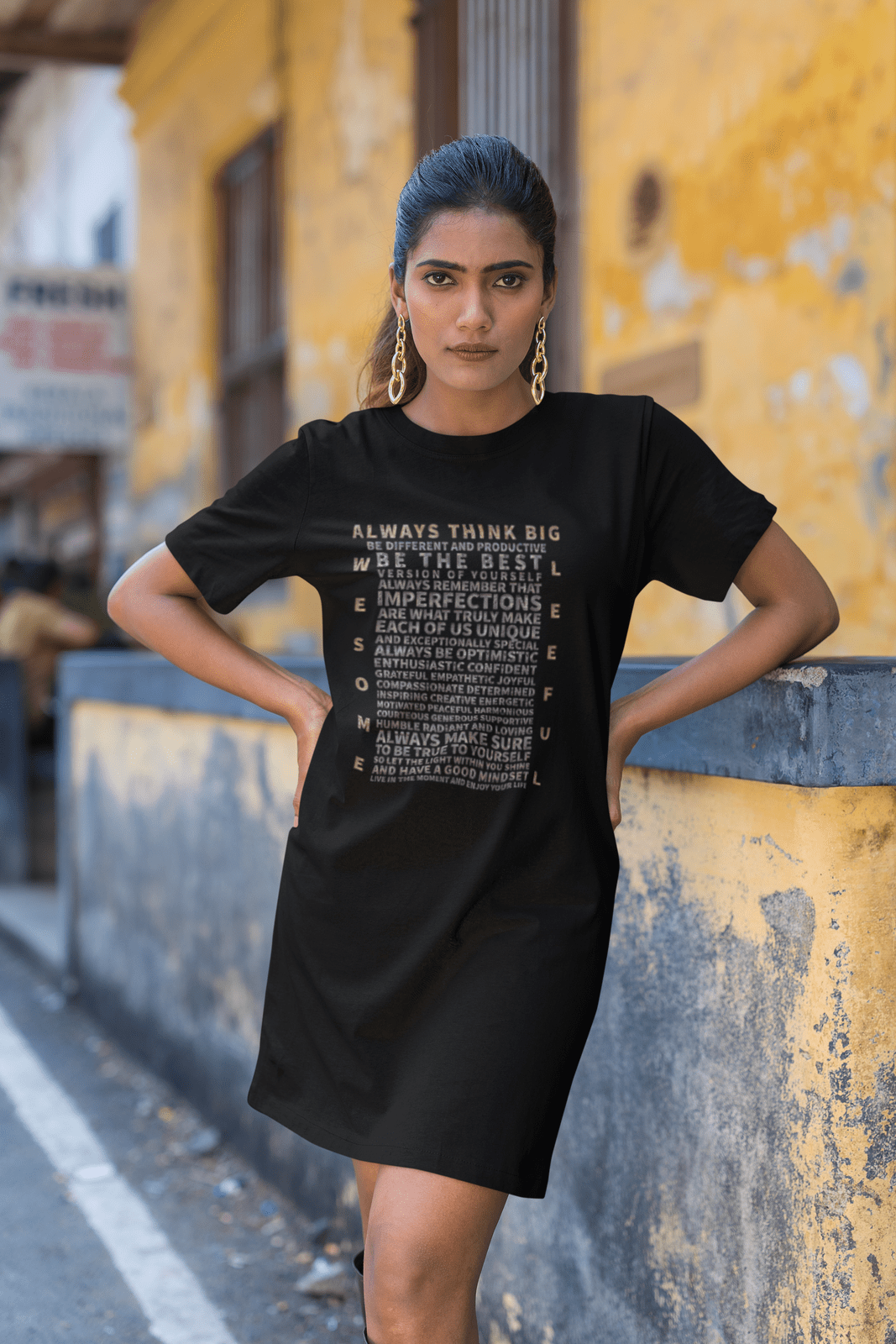 t-shirt-dress-mockup-featuring-a-woman-with-big-earrings-m33100.png