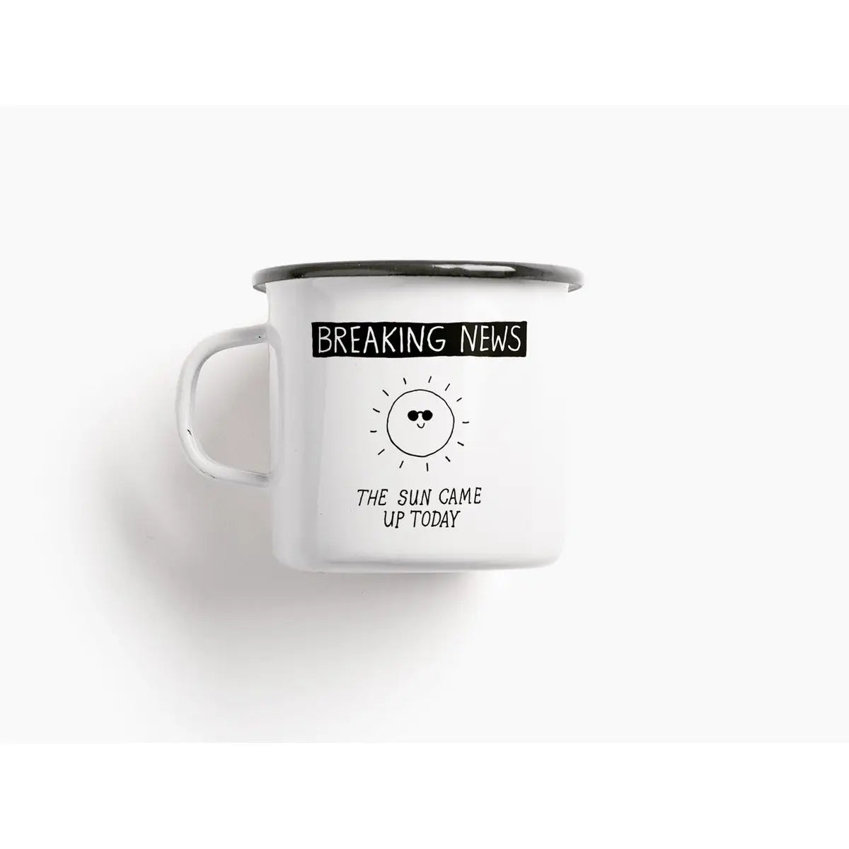 Tasse aus Emaille / Breaking News