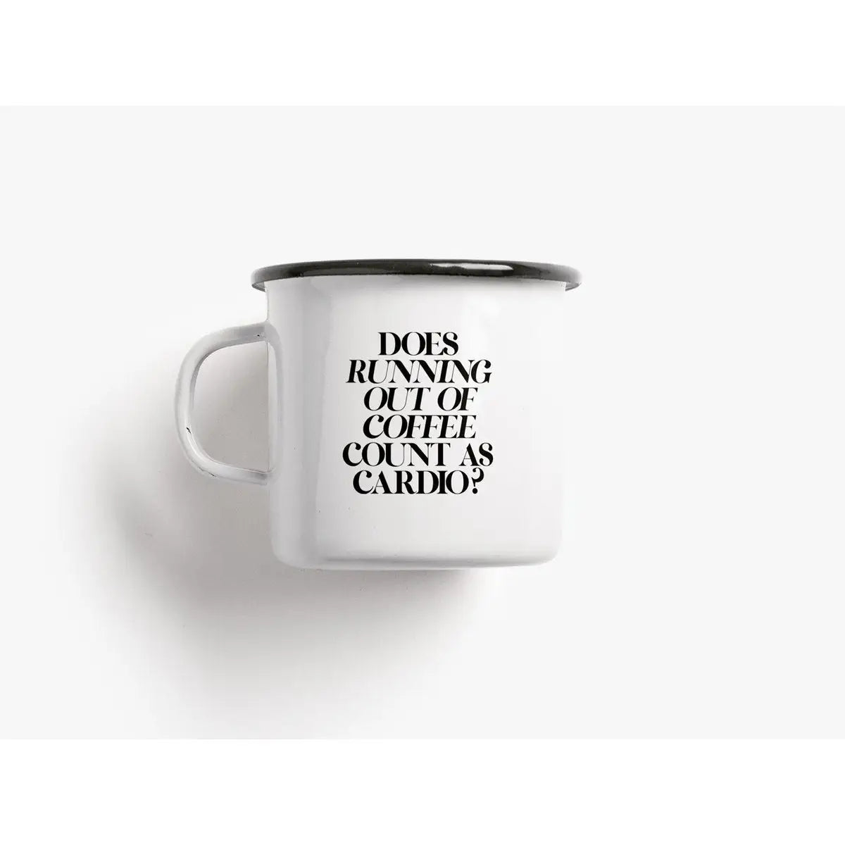 Tasse aus Emaille / Cardio