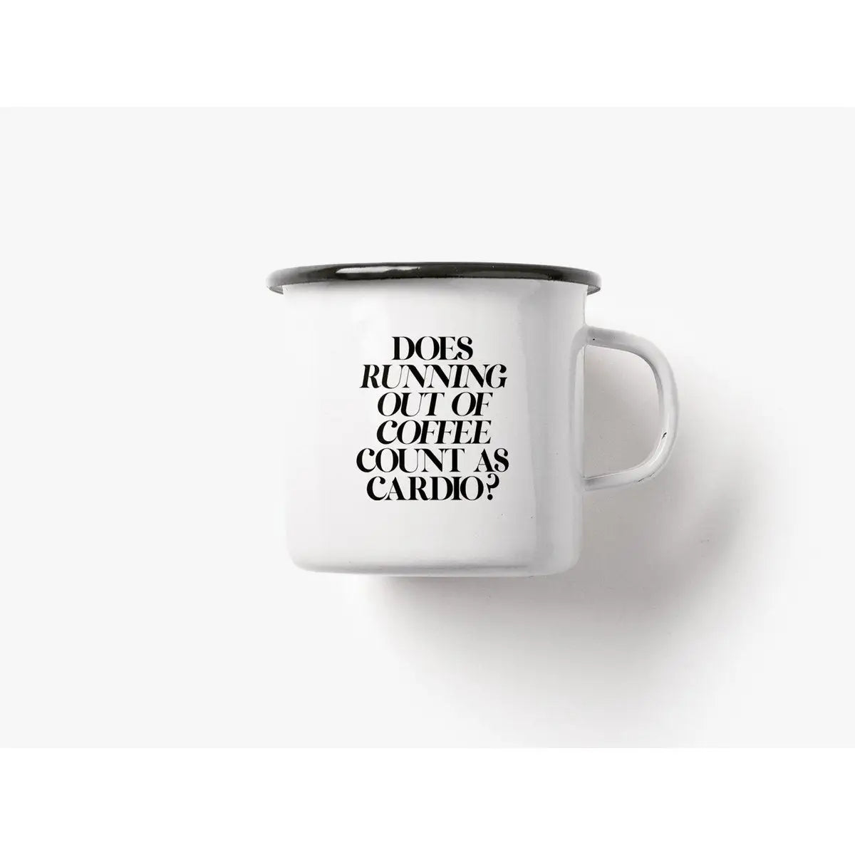 Tasse aus Emaille / Cardio