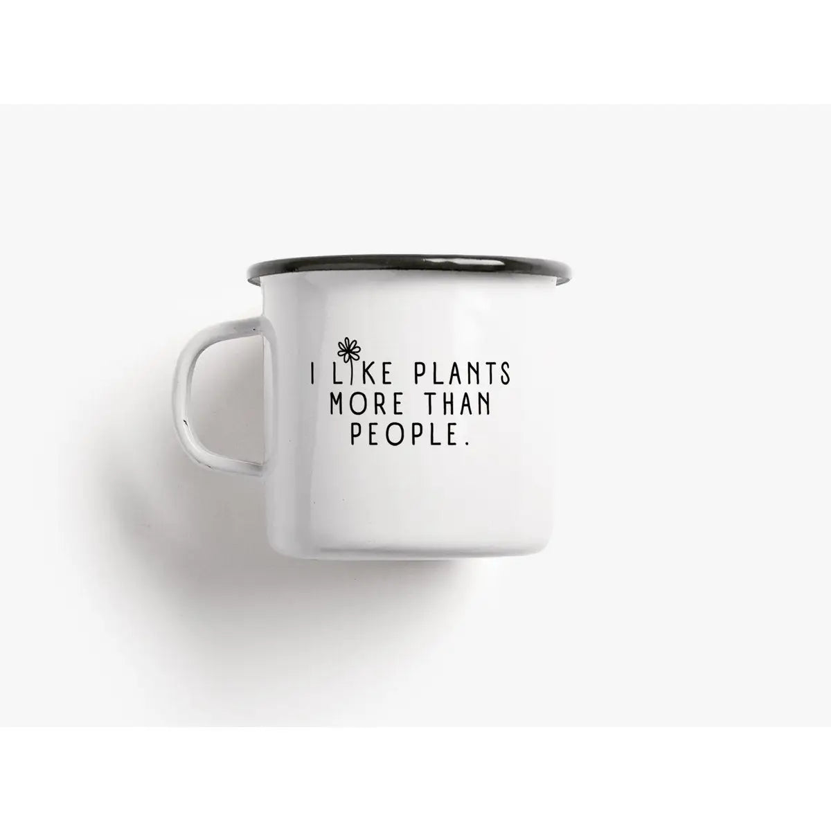 Tasse aus Emaille / I Like Plants