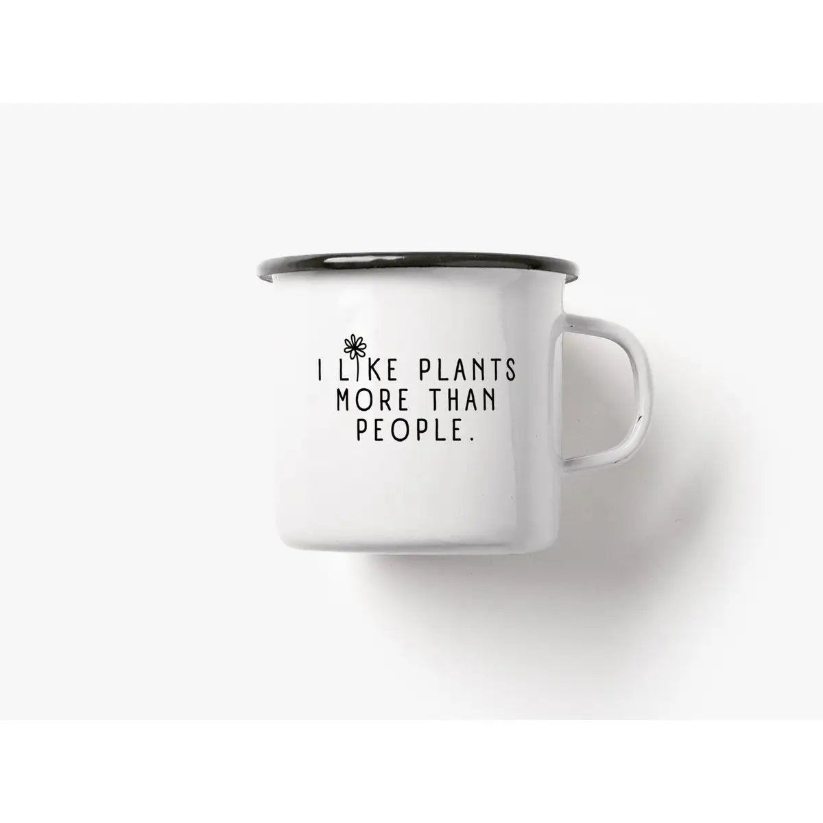 Tasse aus Emaille / I Like Plants
