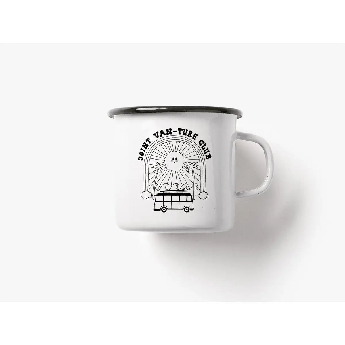 Tasse aus Emaille / Joint Vanture Club