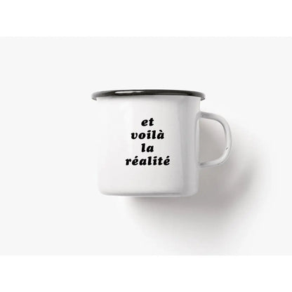 Tasse aus Emaille / Réalité