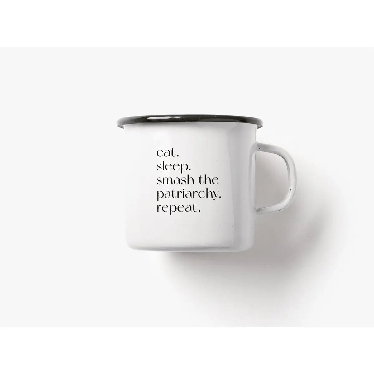 Tasse aus Emaille / Smash