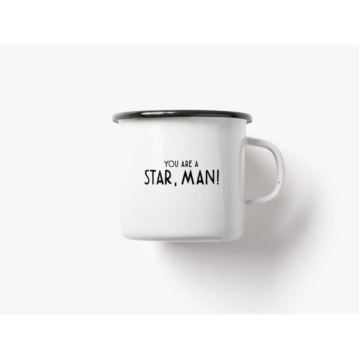 Tasse aus Emaille / Star Man