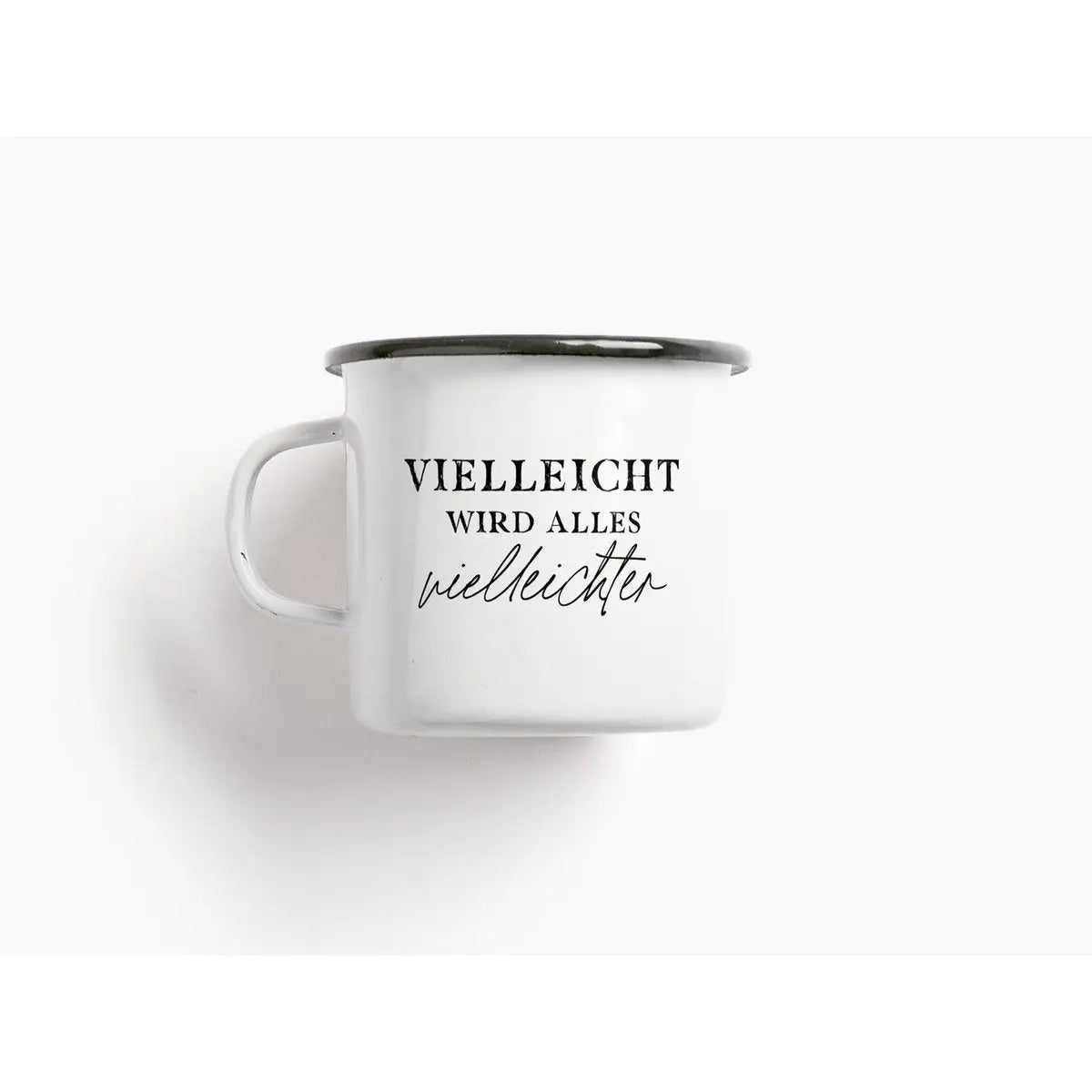 Tasse aus Emaille / Vielleichter