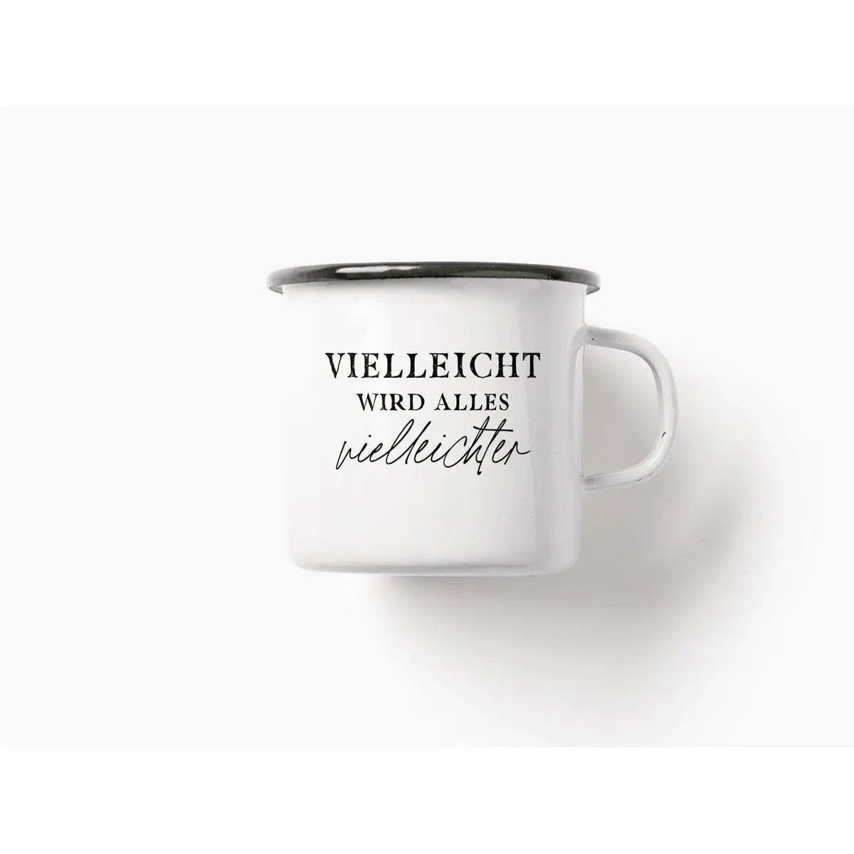 Tasse aus Emaille / Vielleichter