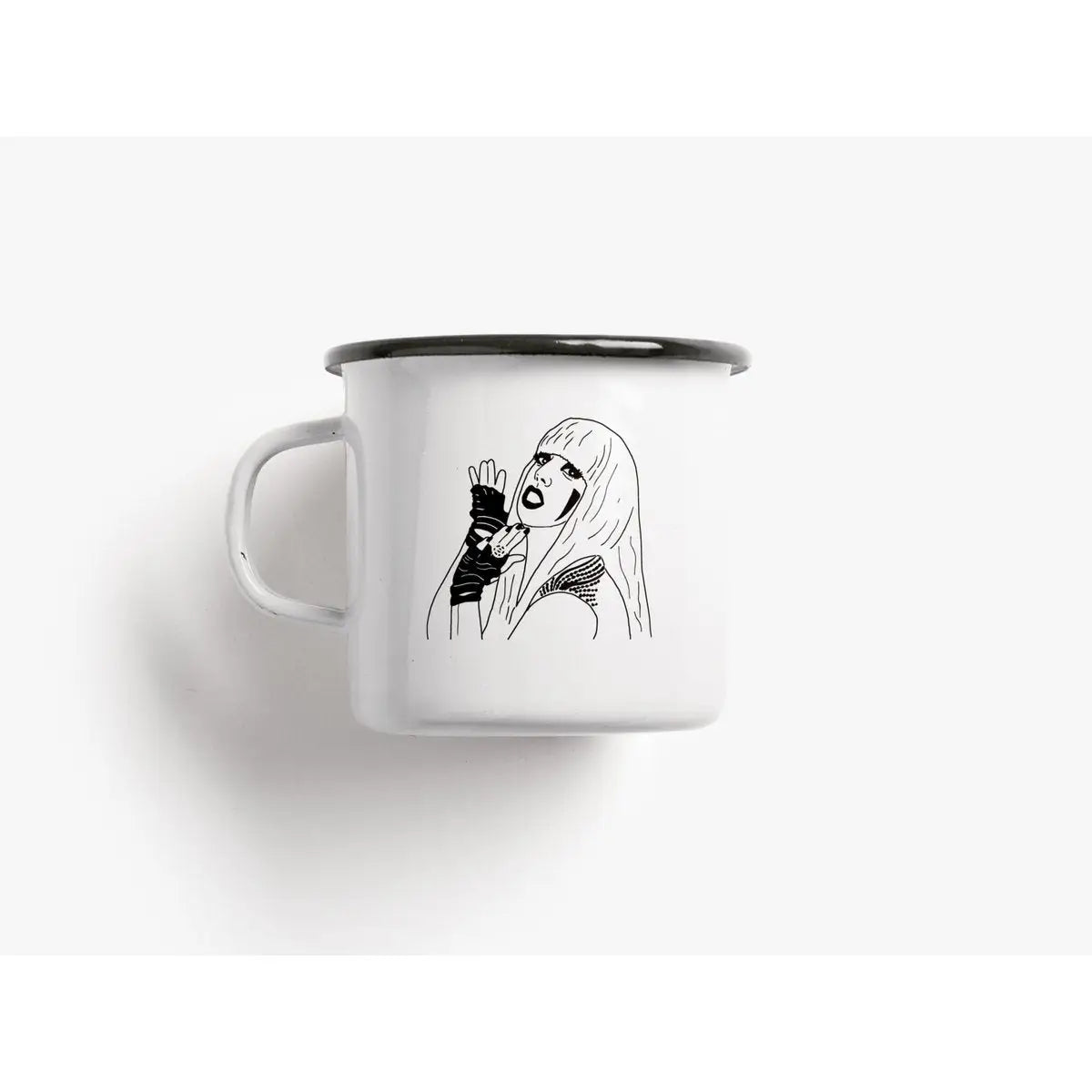 Tasse aus Emaille / World's Best Mum-Mum-Mum
