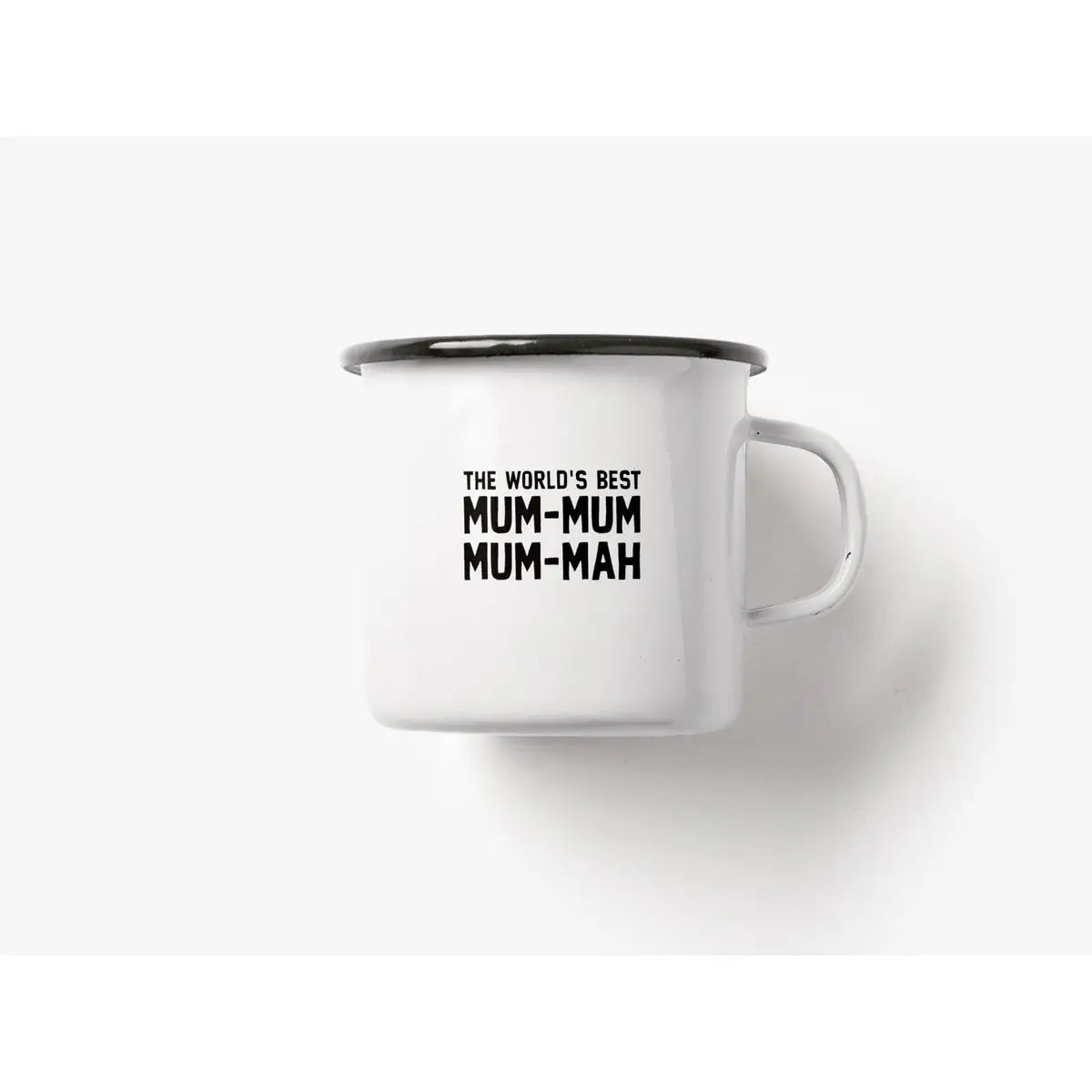 Tasse aus Emaille / World's Best Mum-Mum-Mum