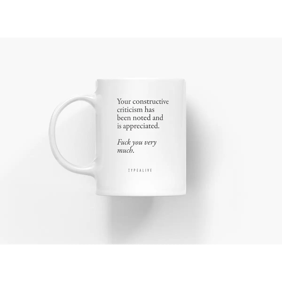 Tasse aus Keramik / "The Mug" Constructive Criticism