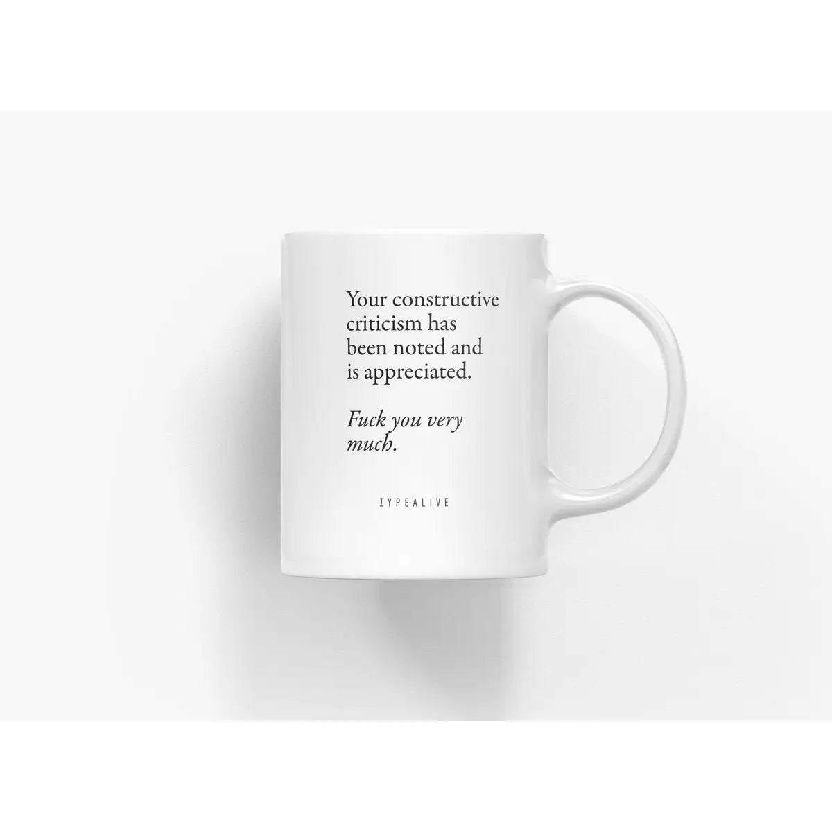 Tasse aus Keramik / "The Mug" Constructive Criticism