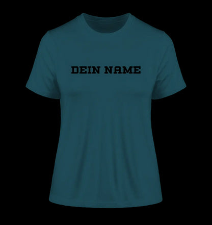 Einfacher Name • Ladies Premium T-Shirt XS-2XL aus Bio-Baumwolle für Damen • Exklusivdesign • personalisiert