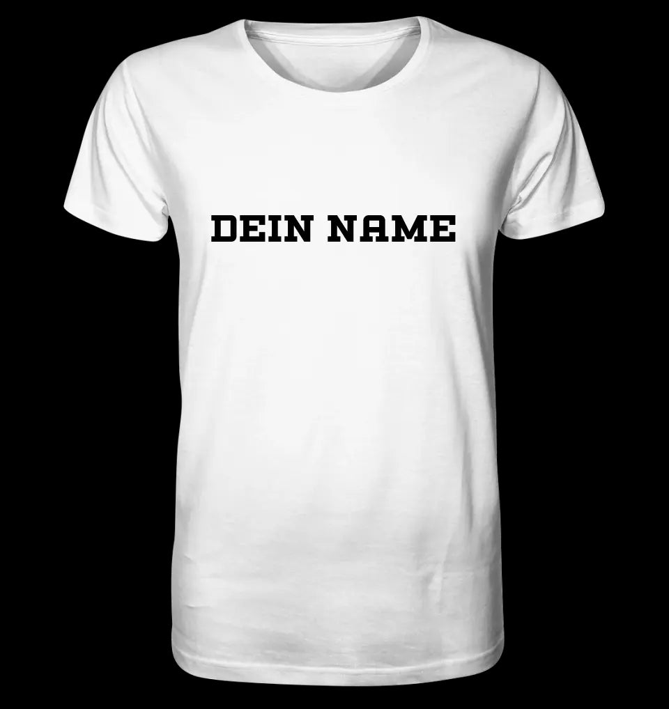 Einfacher Name • Unisex Premium T-Shirt XS-5XL aus Bio-Baumwolle für Damen & Herren • Exklusivdesign • personalisiert