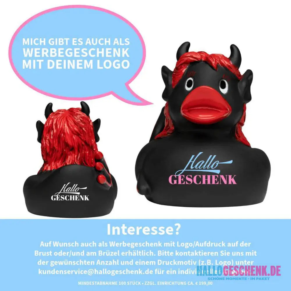 Teufelin Quietsche-Ente / Badeente