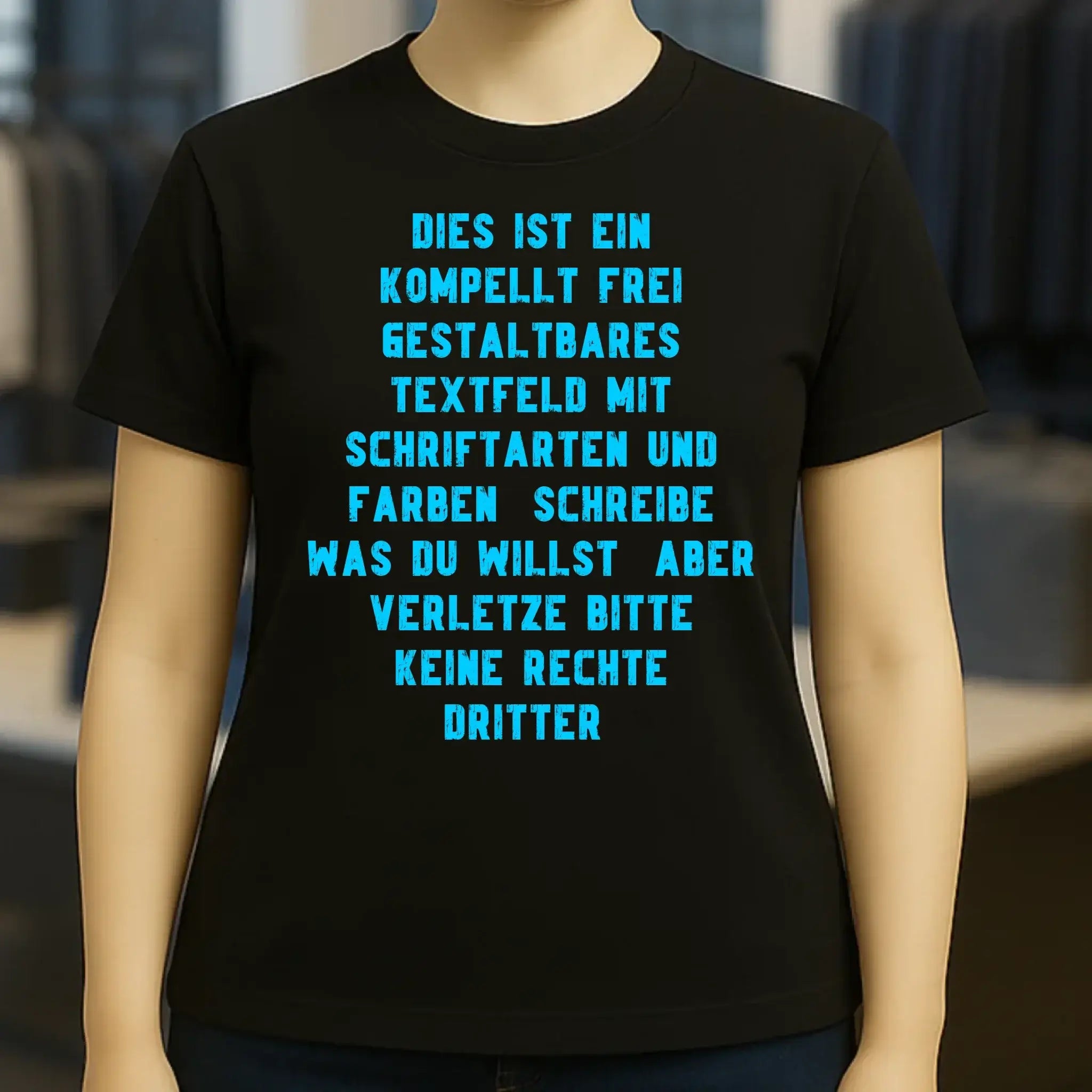 Textblock - Schreibe was du willst - Ladies Premium T-Shirt XS-2XL aus Bio-Baumwolle für Damen