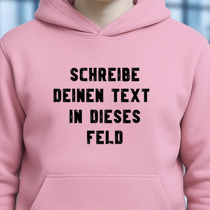 "TEXTBLOCK" Schreibe was du willst! • Unisex Premium Hoodie XS-5XL aus Bio-Baumwolle für Damen & Herren