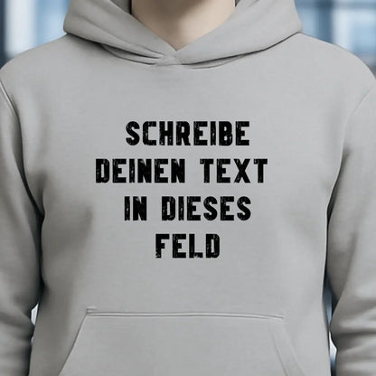 "TEXTBLOCK" Schreibe was du willst! • Unisex Premium Hoodie XS-5XL aus Bio-Baumwolle für Damen & Herren