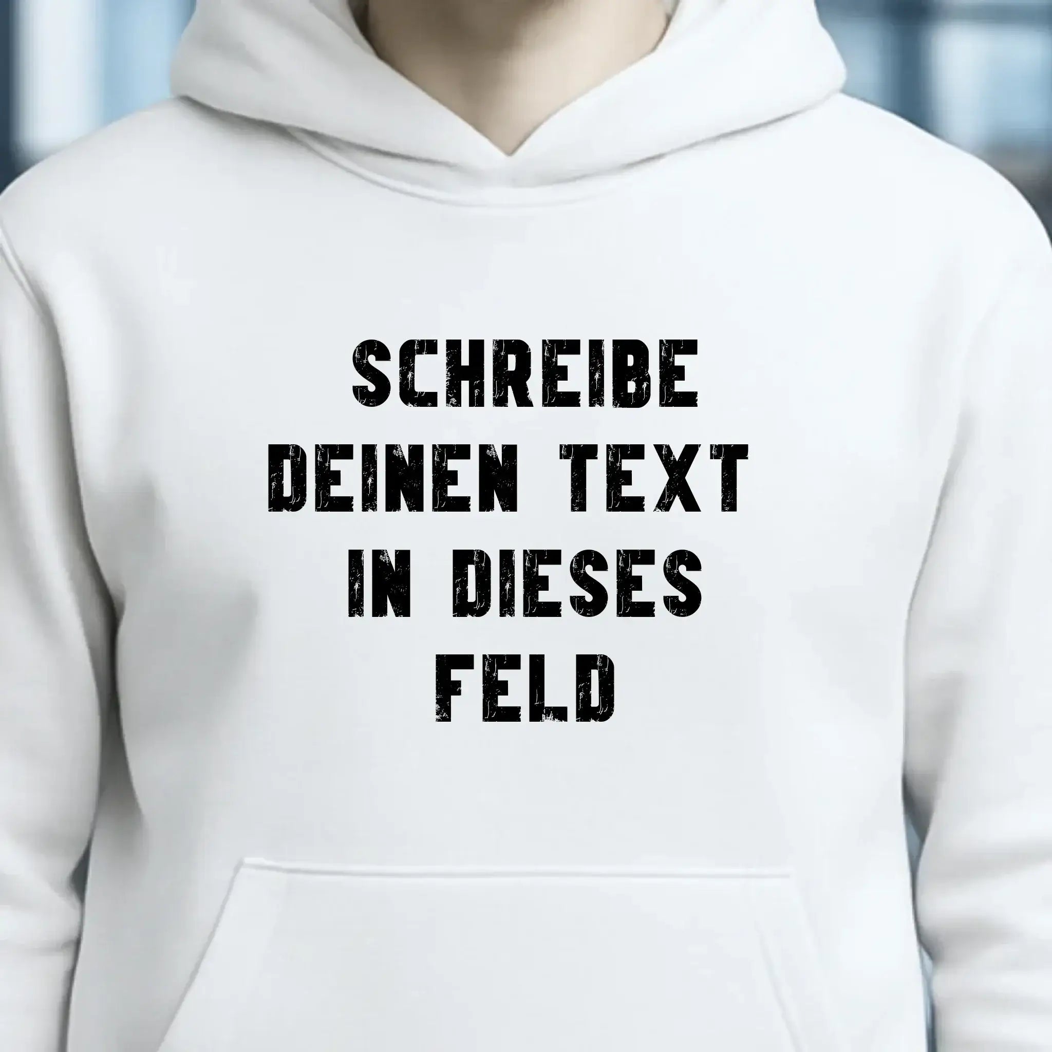 "TEXTBLOCK" Schreibe was du willst! • Unisex Premium Hoodie XS-5XL aus Bio-Baumwolle für Damen & Herren