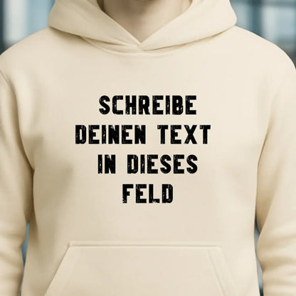 "TEXTBLOCK" Schreibe was du willst! • Unisex Premium Hoodie XS-5XL aus Bio-Baumwolle für Damen & Herren