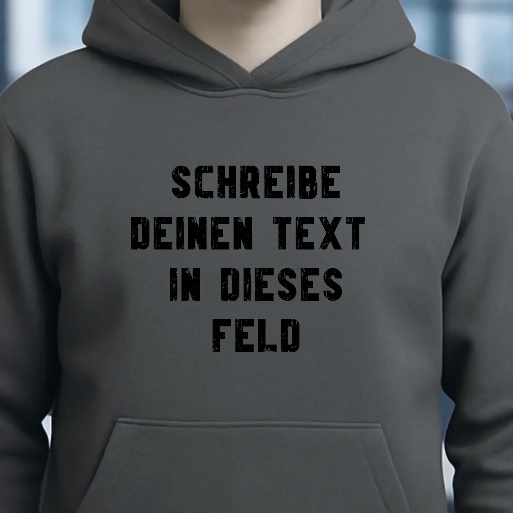 "TEXTBLOCK" Schreibe was du willst! • Unisex Premium Hoodie XS-5XL aus Bio-Baumwolle für Damen & Herren